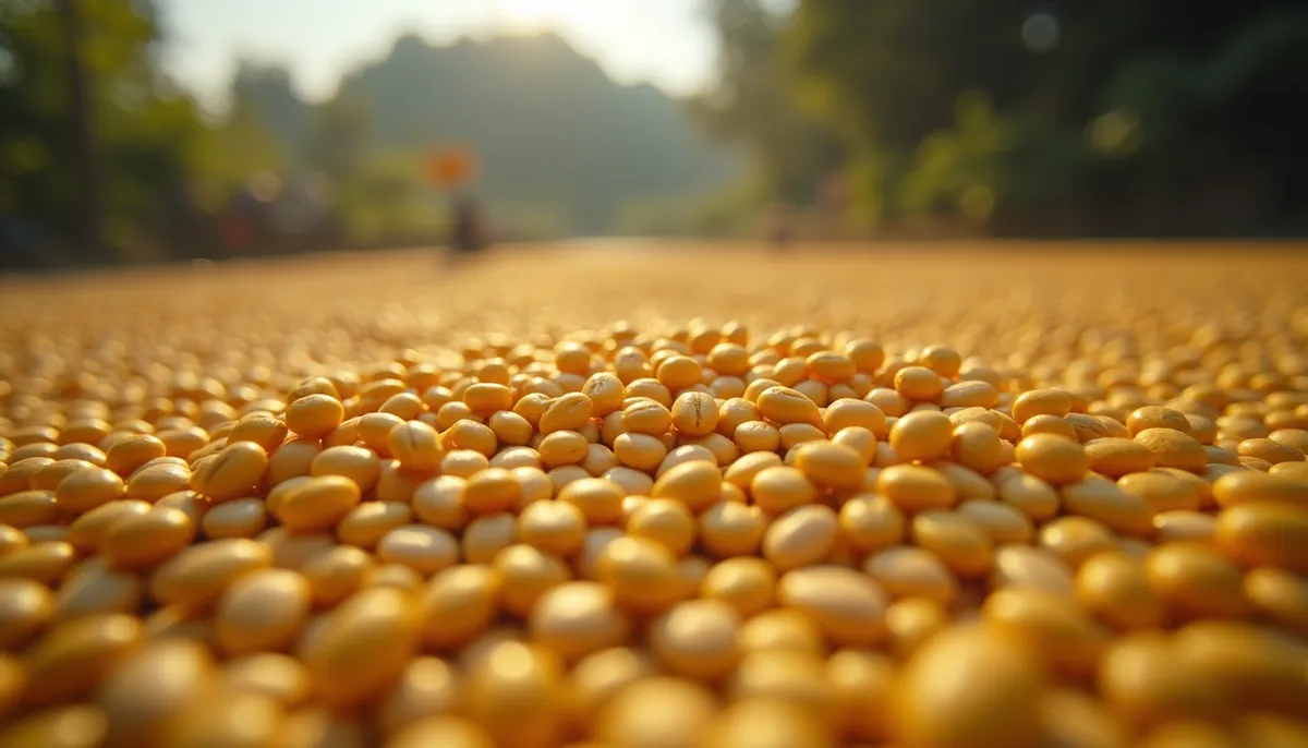Eye-level view of sunflower seeds ready for oil extraction